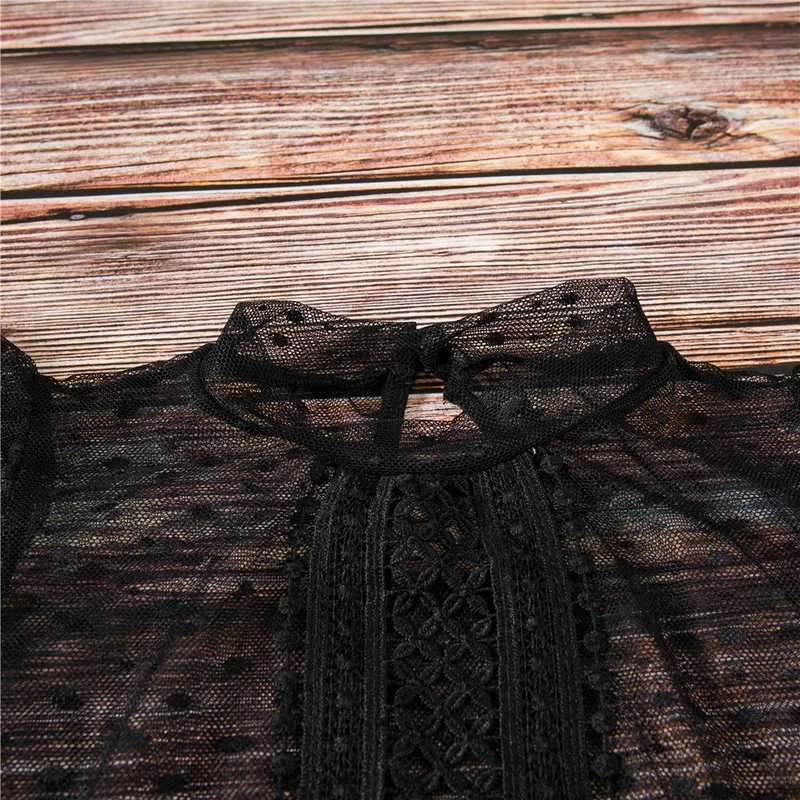 MUXU летний сексуальный прозрачный кружевной черный сетчатый комбинезон с