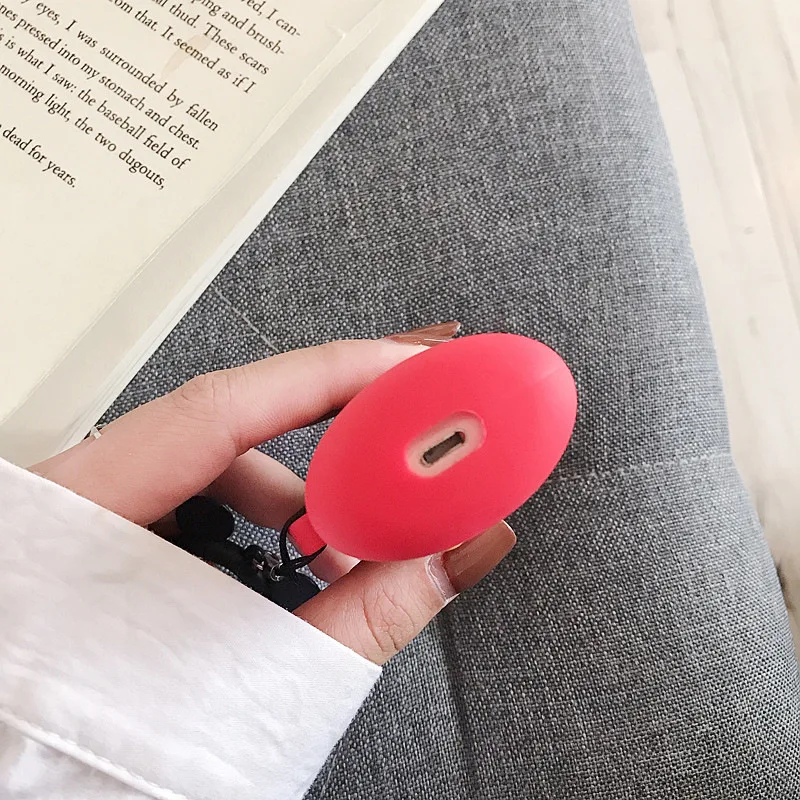Мультипликационный персонаж Минни защитный чехол для AirPods 1/2 силиконовый Bluetooth зарядное устройство для наушников коробка крышка Анти-потеря ремешок подарок для Apple