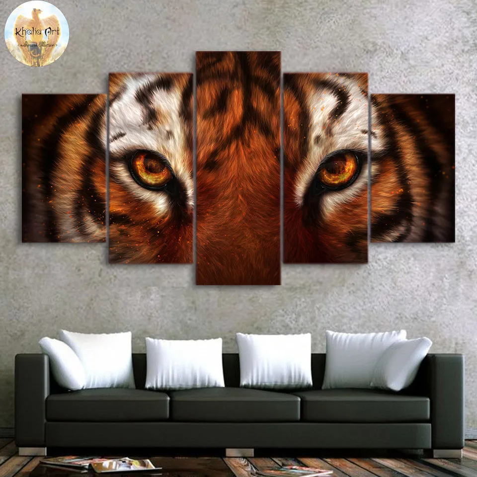 

ArtSailing My home is detroyed by KhaliaArt HD print 5 piece canvas art Fox Wall Pictures For Living Room Posters CU-3370C