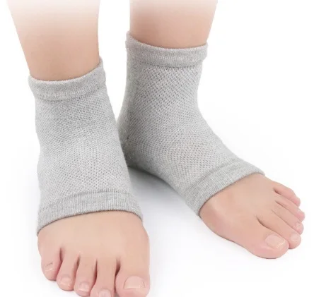 2PCS/1Pair Silicone Anti-cracking Moisturizing Gel Heel Socks Cracked Protectors SPA Pain Relief Foot Skin Care Tool | Красота и
