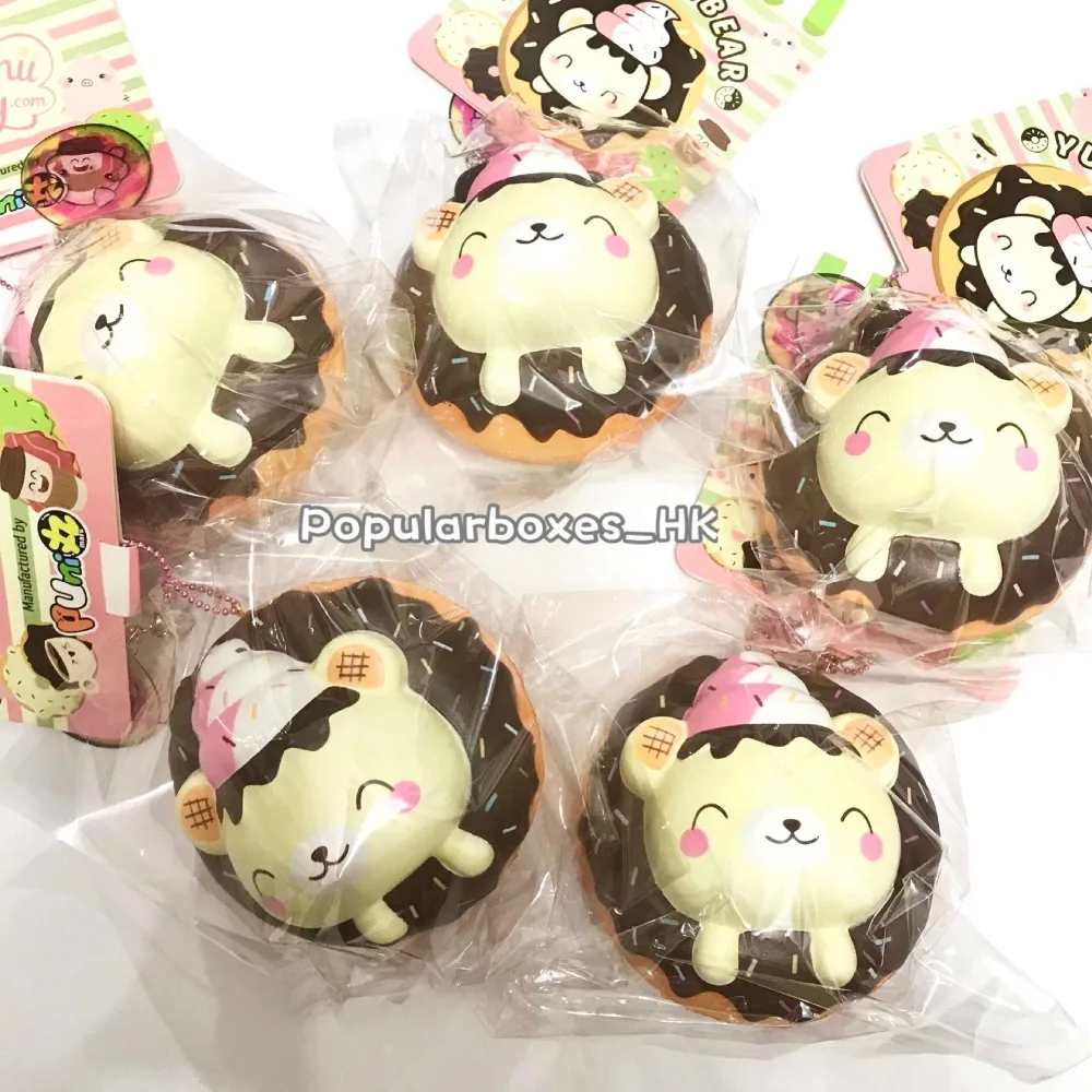 Мягкая медленно восстанавливающая форму игрушка-пончик Creamiicandy yummiibear Игрушки и