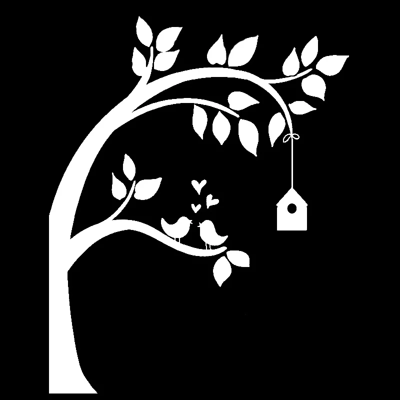 QYPF 15 1 см * 19 2 Высокое качество графика изгиб мультфильм Дерево нежные яркие