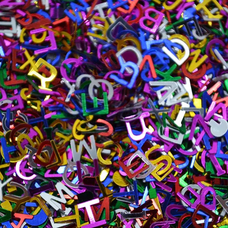 

15g/pack Multicolor English Letters Figures Confetti Happy Birthday Party Wedding Table Scatters Decorations Sprinkle Supplies