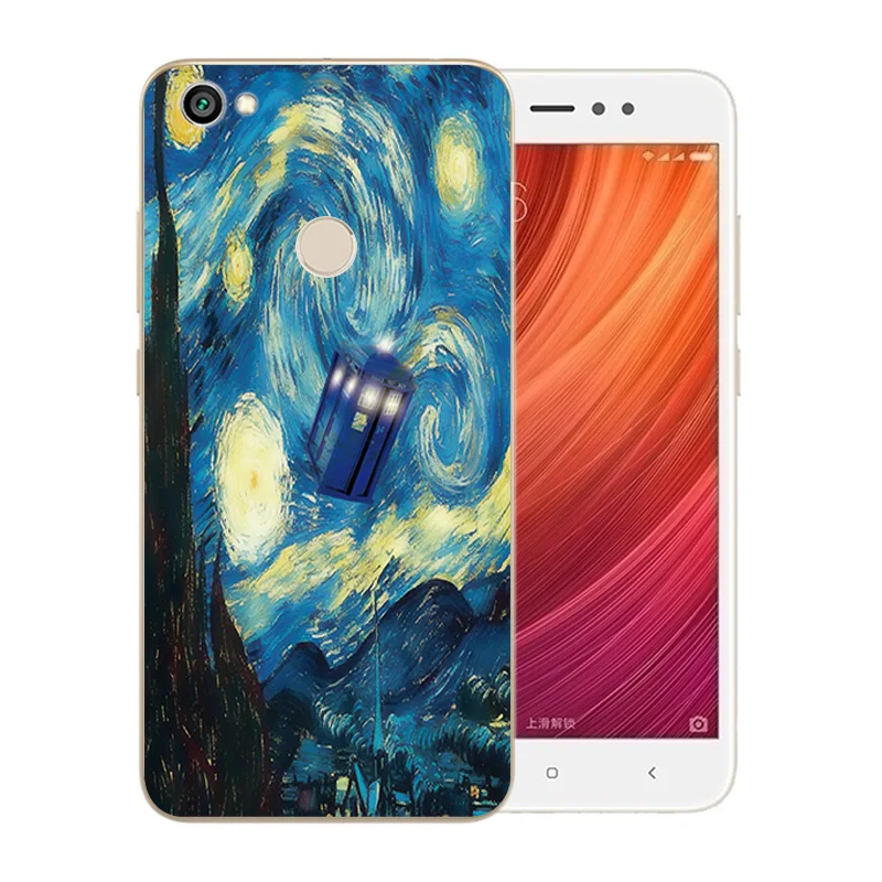 Чехлы для Xiaomi Redmi Note 5A Prime силиконовые чехлы с рисунком Ван Гога 5 дюйма телефонов