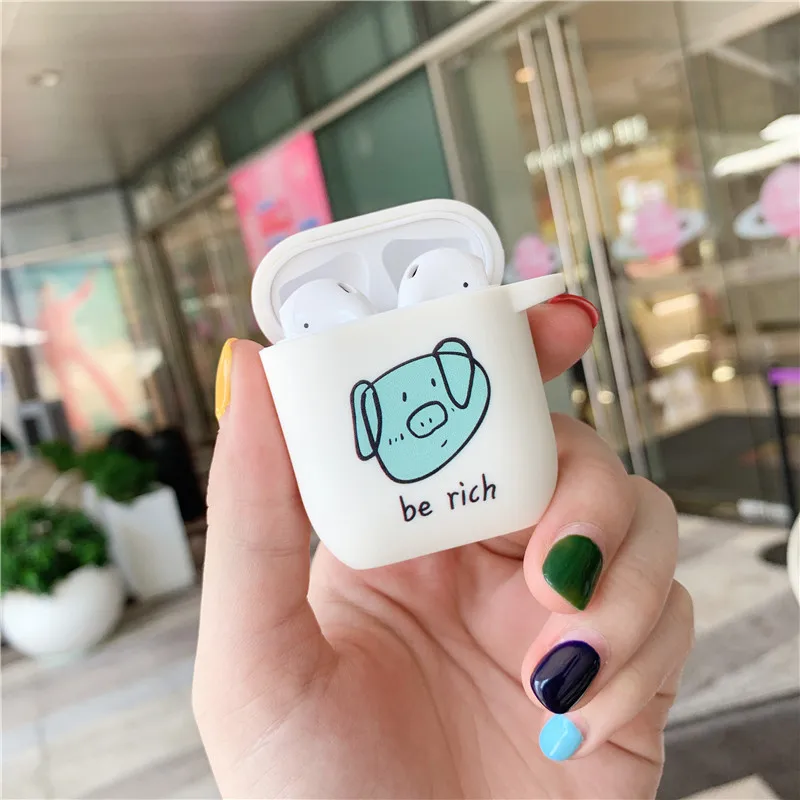 Милый чехол для Airpods с милым рисунком, мягкий чехол s для AirPods, чехол, защитная крышка, мультяшный Bluetooth, беспроводной чехол для наушников