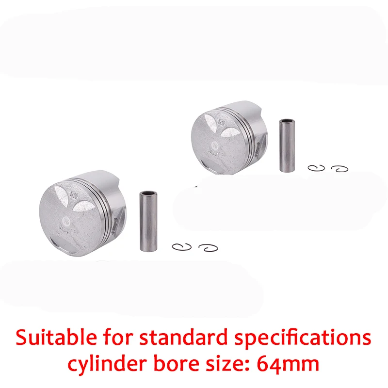2 Set Piston STD Детали двигателя мотоцикла поршни кольца набор 64 мм STD Стандарт+ 25+ 50+ 75 Размер цилиндра для Honda Steed400 BROS400 Shadow400 - Цвет: 2 Set Piston STD