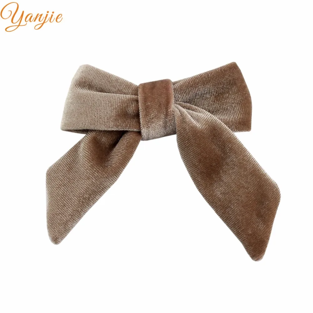 Аксессуары для волос сделай сам бархатный матросский бантик 4 дюйма вечеринки 2020