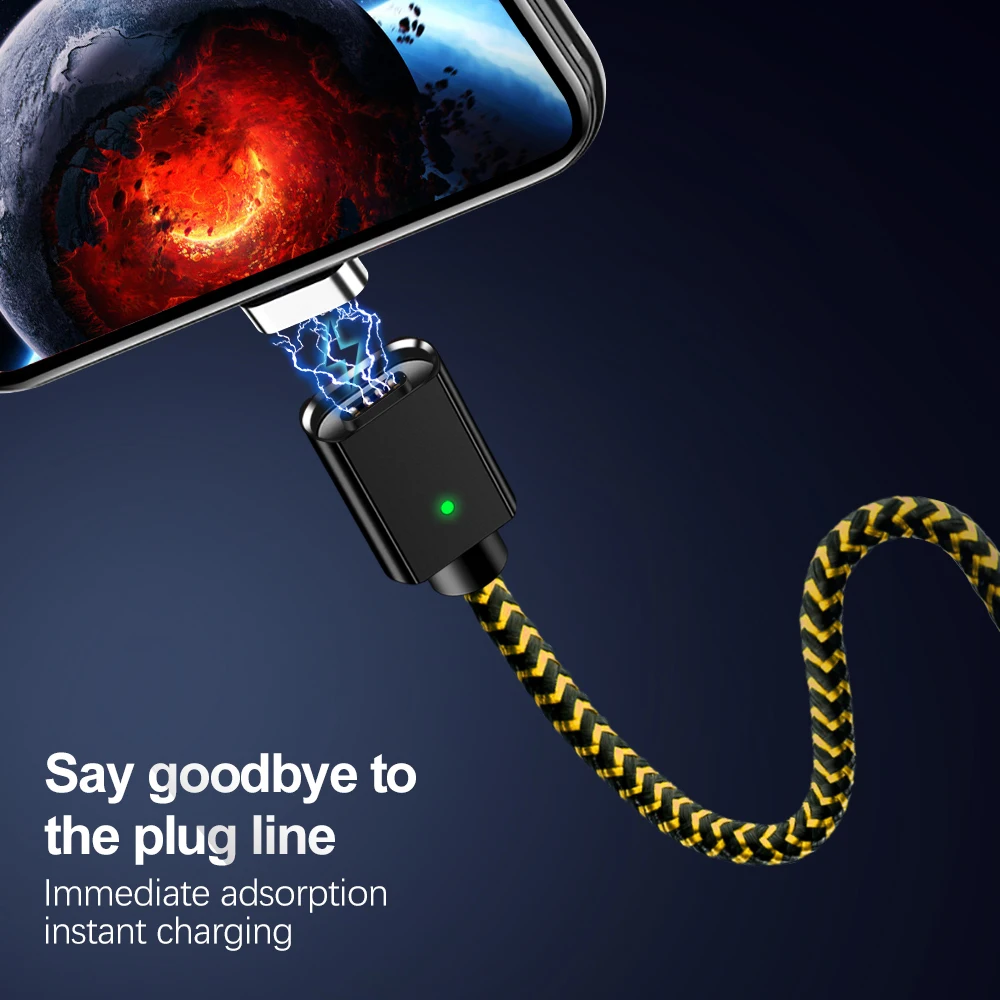 Магнитный кабель Олаф 3A для iPhone X 8 7 Micro usb type C кабель передачи данных для быстрой зарядки для samsung Xiaomi huawei магнитное зарядное устройство