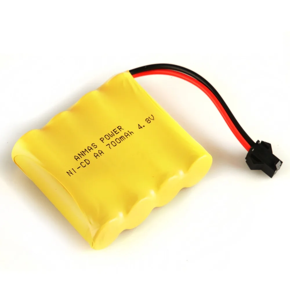 Россия склад Anmas Power 2/4 шт 700mAh Высокая емкость 4 8 V Ni Cd желтый цвет CD аккумуляторные