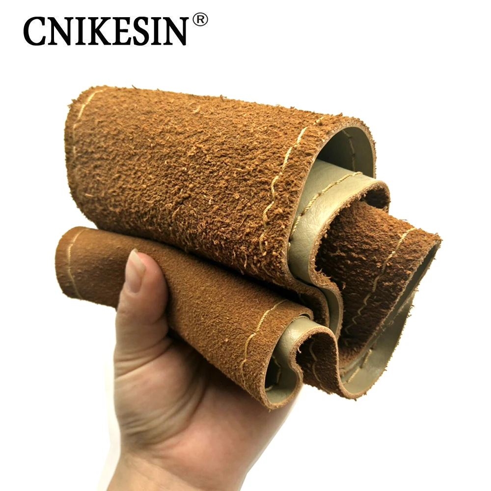 DIY автомобиля Руль Обложка Настоящее Австралийский коровьей кожи с иглами тему