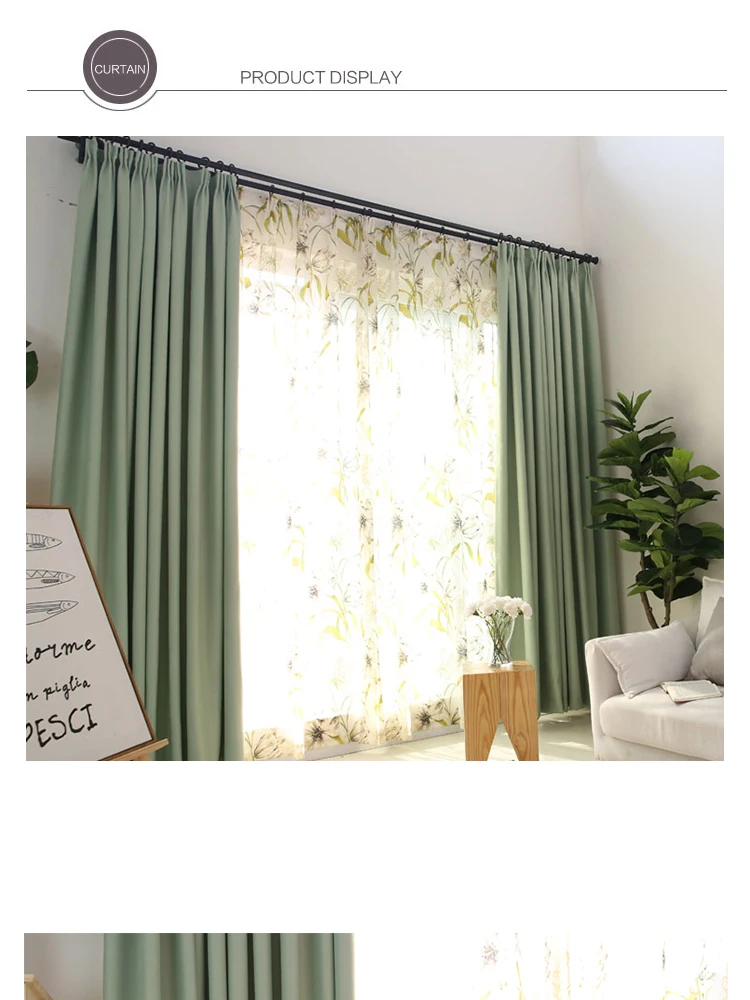 CITYINCITY Solid Blackout Curtains For Bedroom Faux linen Darpes Modern thick Curtain for Livingroom Window ready made curtain