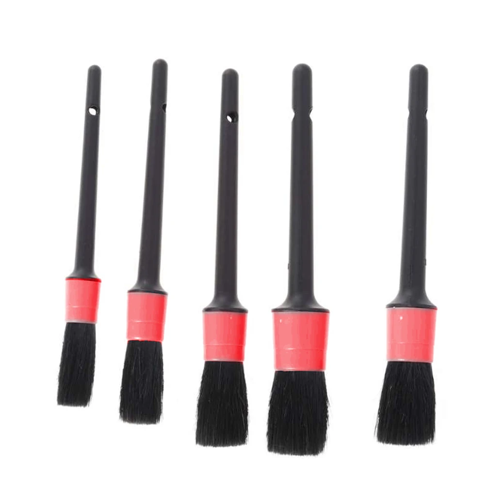 5 шт. кабан волос Авто Набор щеток для мытья детальная кисть автомобильных колес