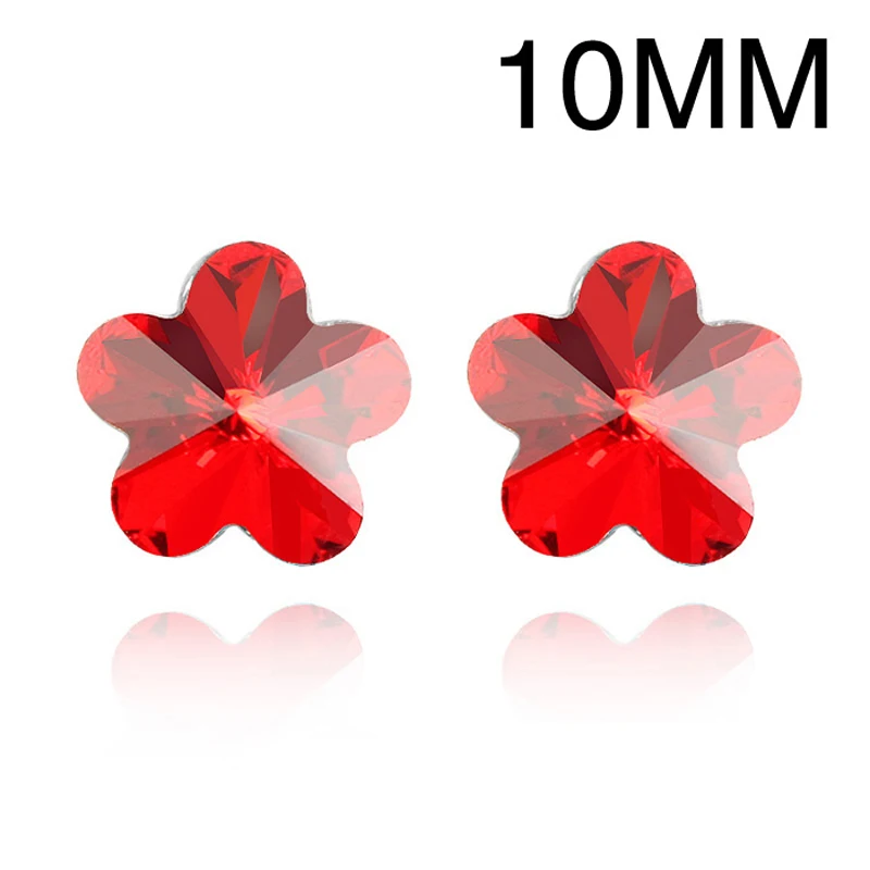 11.11 Sale Nickel Free Flower Design Austrian Crystal Jewelery Small Famous Brand Stud Earrings Best Christmas Gift for Women | Украшения и