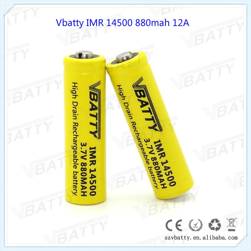 3 7 V 14500 светодиодный фонарик литиевая батарея 880mAh литий ионная аккумуляторная