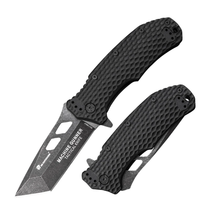black HX ножи для кемпинга на открытом воздухе карманный нож 440C Стальные тактические складные ножи для выживания EDC инструменты для улицы три цвета ручка - Цвет: black