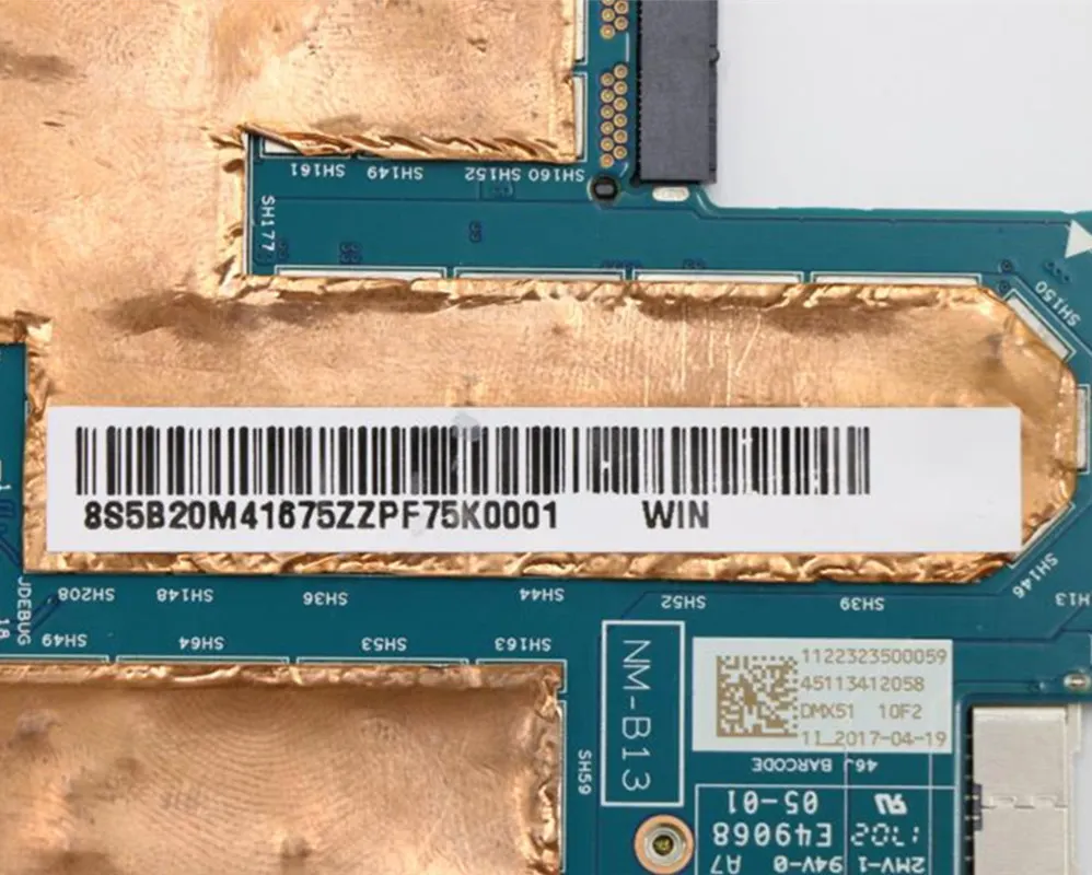 Для Lenovo MIIX 710-12IKB материнская плата 5B20M41675 NM-B131 L 80W1 WIN M77Y75 процессор 8G RAM 100%