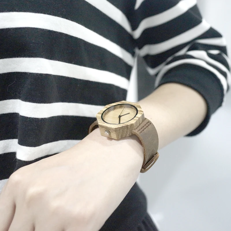 BOBO BIRD Брендовые Часы для женщин японский механизм Зебра дерево кварцевые часы