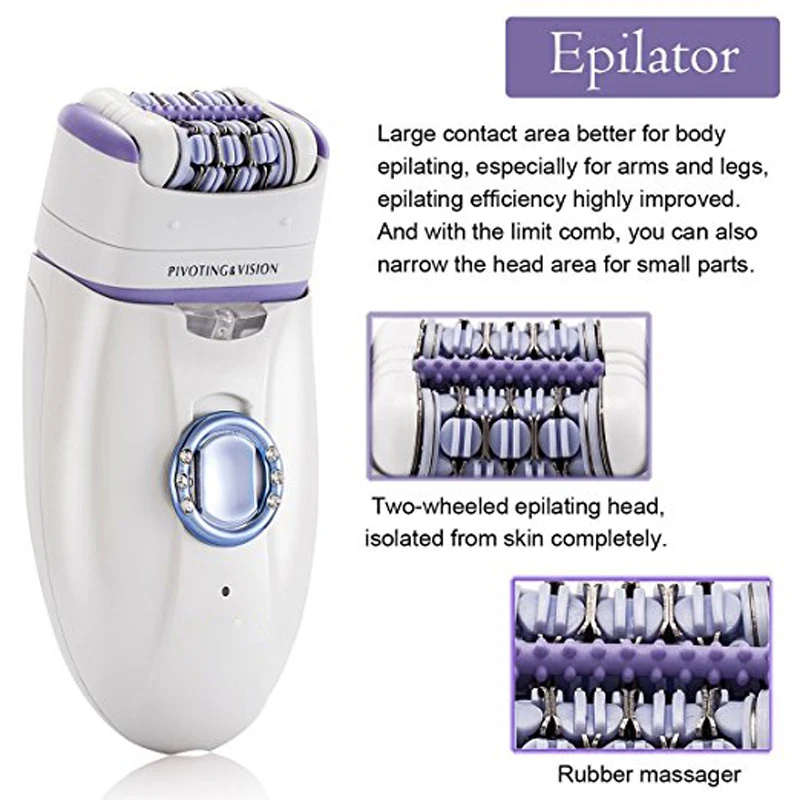 Электрический эпилятор 3 в 1 Женская бритва средство для удаления мозолей набор