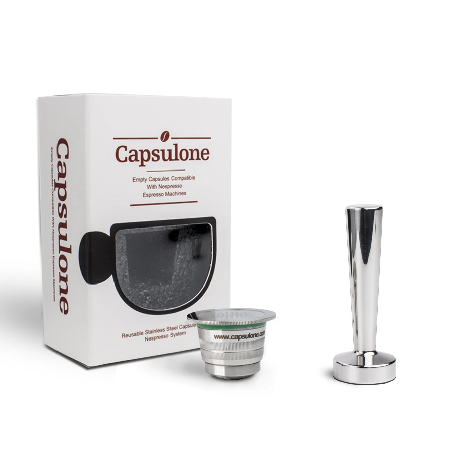 Капсула для кофе nespresso, многоразовая, из нержавеющей стали