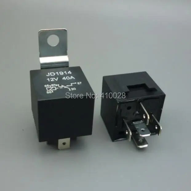 Shhworld Sea 5 шт. 30 100 автомобильное реле 12 В 5pin 40a долговечный черный медный терминал