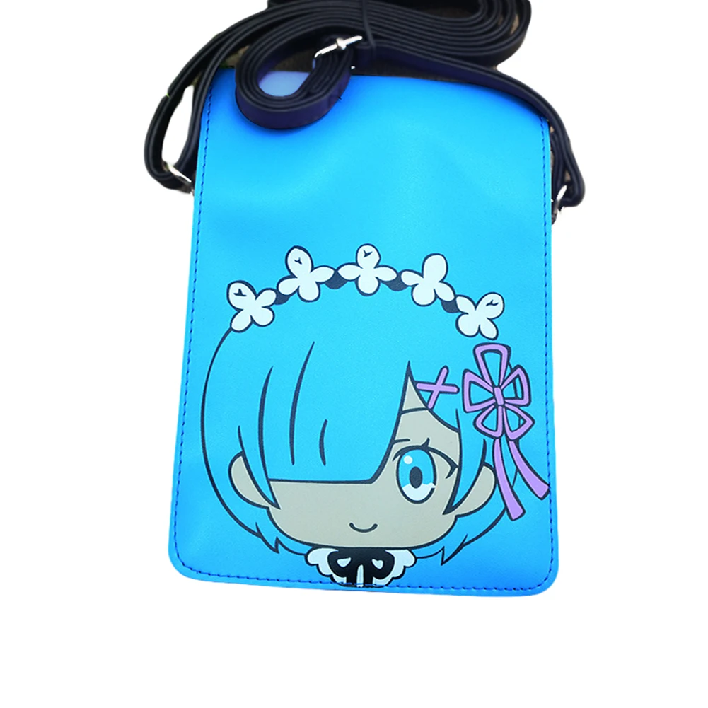 E Mell Vocaloid Miku Black Rock Shoot BRS Detective Conan Death Note Natsume Yuujinchou RE Zero PU Сумка для сообщений