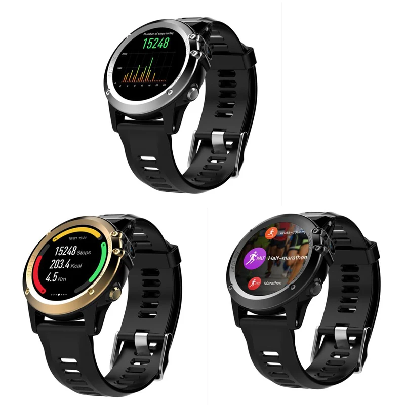 Умные часы H1 3G Bluetooth GPS Android IP68 водонепроницаемые 2 МП камера шагомер трекер для