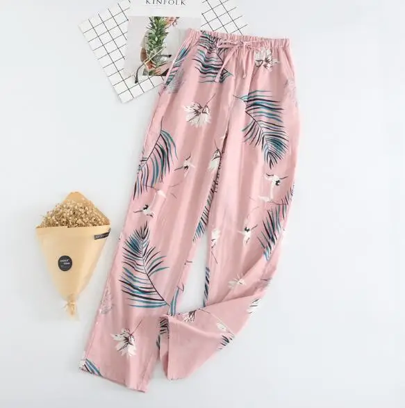 print 5 New Outerwear home pant women autumn winter sleepwear pajama pants print cotton long sleep pant ladies homewear lounge trousers - Цвет: print 5