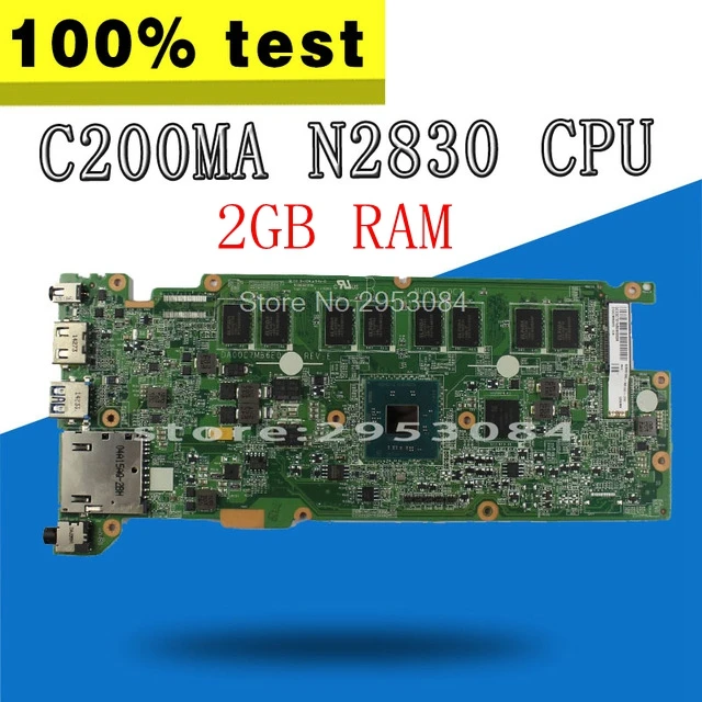 C200MA MAIN_BD. _ 2G/N2830 материнская плата для For Asus ноутбук с N2830 CPU 2 Гб RAM REV E