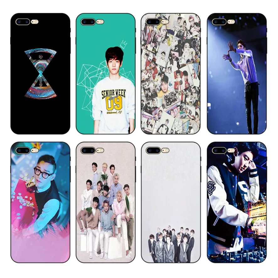 Чехол для телефона HOUSTMUST EXO с логотипом черный мягкий чехол iPhone 6 6s 7 8X5 5S SE 6plus 7plus 8plus