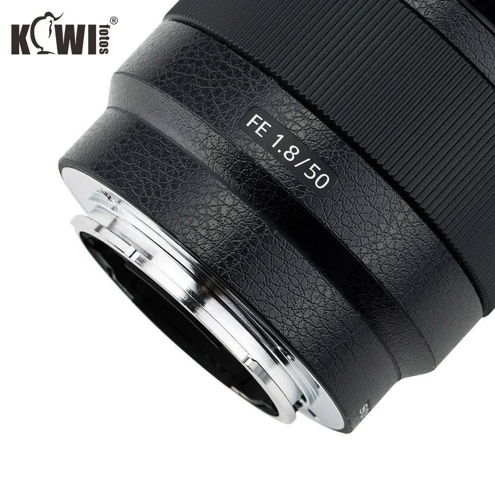 KIWIFOTOS KS SEL50F18FL текстура кожи Защитная пленка защита объектива для sony FE 50 мм f/1 8
