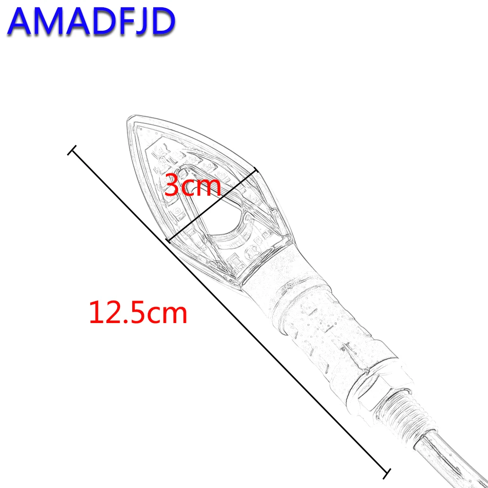 AMADFJD 4 шт. светодиодный сигнальный светильник s для мотоцикла мигалка индикатор