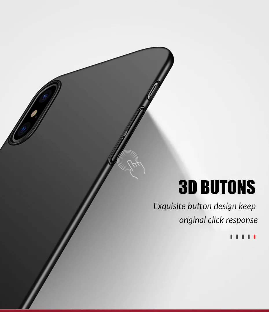 Ультратонкий чехол для iPhone X XS 11 Pro Max XR, тонкий матовый чехол 360, полный ПК, жесткие чехлы для iPhone 11 X XS чехол