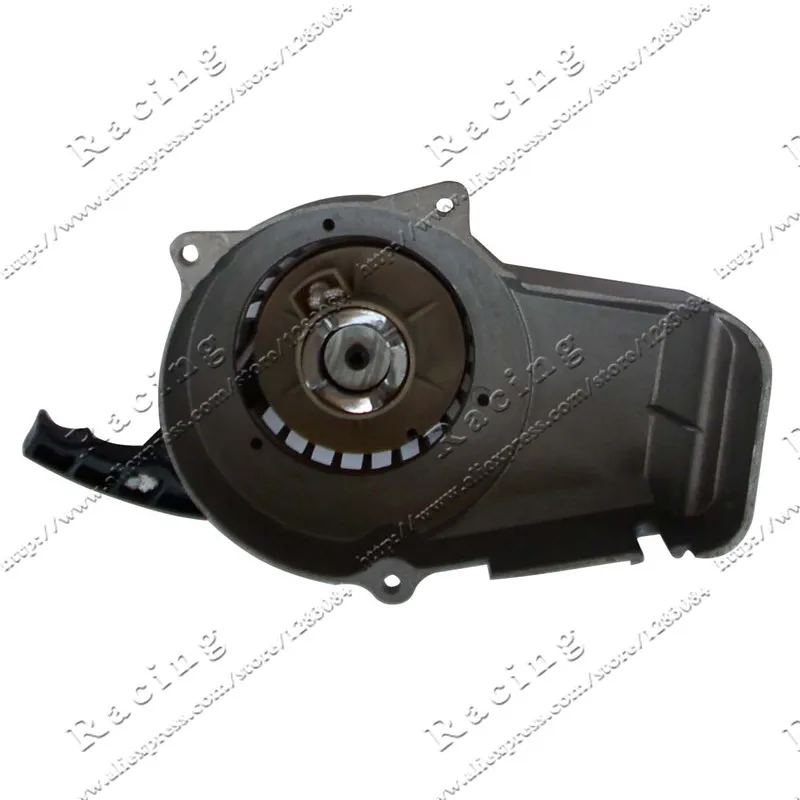 Серебристая алюминиевая пусковая стартовая часть для 2 тактного 47cc 49cc карманного