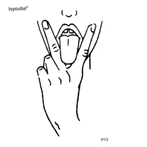 Забавные водостойкие Временные татуировки для мужчин и женщин, временные тату наклейки, искусственные татуировки, праздничные татуировки, наклейки