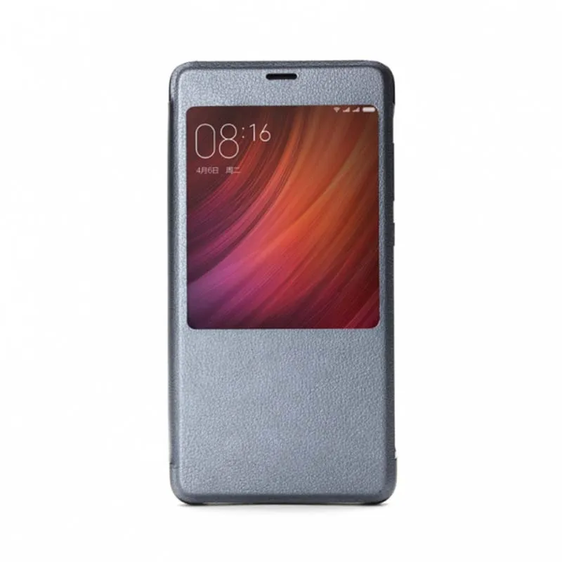 Серый Для Xiaomi Redmi Pro 5,5 дюймов PC+ PU Smartwake флип чехол для Xiaomi Redmi Pro мобильный телефон Розничная коробка - Цвет: Серый