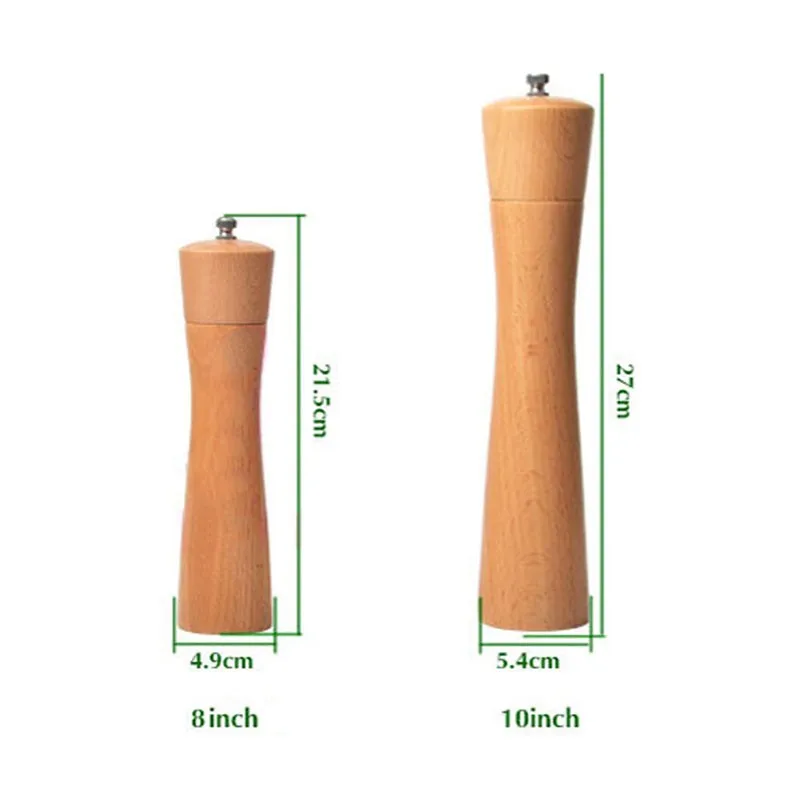 Мельница для соли UPORS из натурального дерева ручная мельница и перца специй с