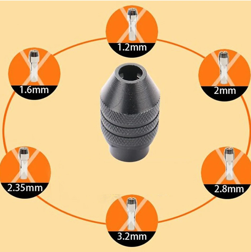 Tungfull Dremel аксессуары маленький сверлильный патрон электрический шлифовальный станок Универсальный патрон Мини электрическая дрель гравировальный станок патрон
