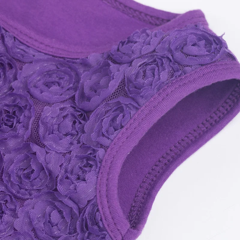 Кружевное платье-пачка хлопковое Летнее Детское балетное платье с рюшами