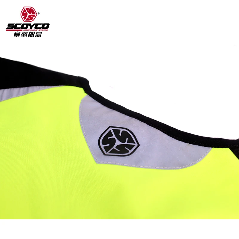 SCOYCO JK30-2 moto rcycle Байкерский светоотражающий сигнальный жилет, moto rbike moto cross black work high visiblity черный Рабочий жилет