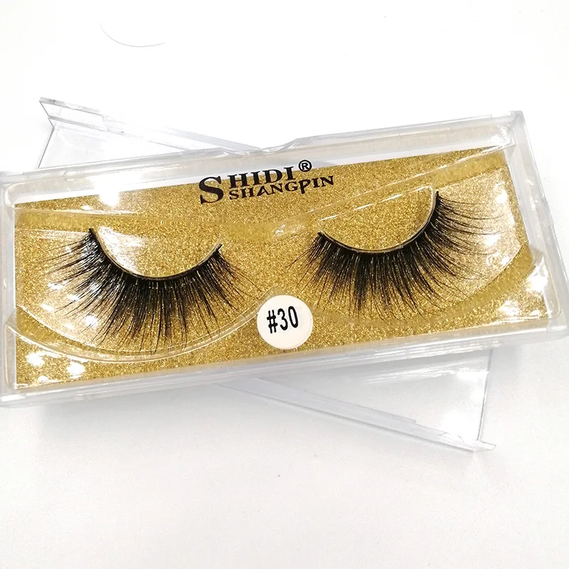 

New 1 Pair Mink Eyelashes Natural False Eyelashes 3D Mink Lashes Makeup Tools