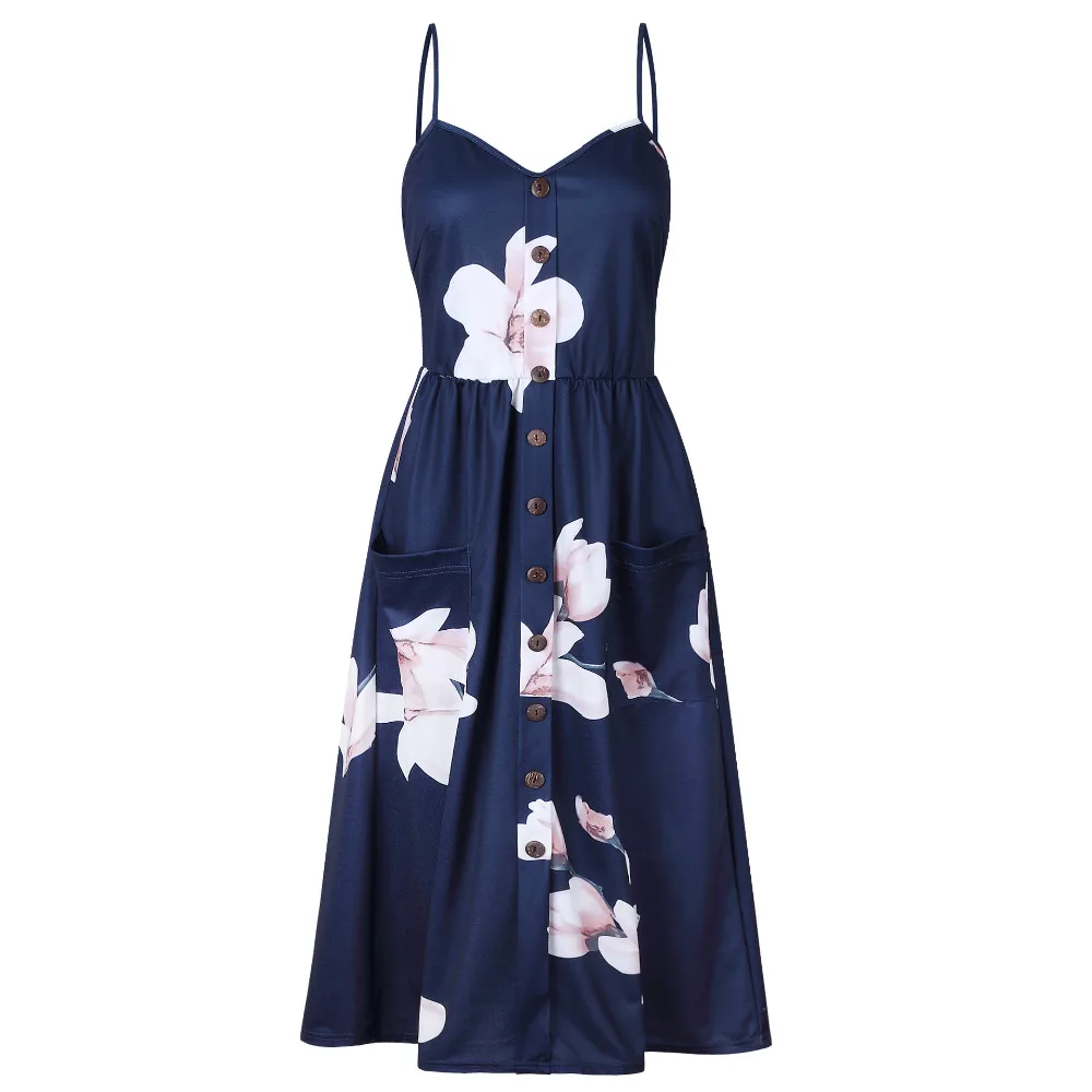 Женское платье с открытой спинкой boho красное на бретельках для вечеринок пляжный