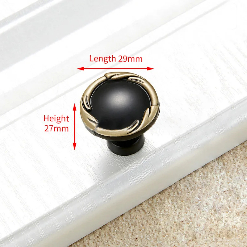 Handle-8806BB KAK винтажные черные бронзовые ручки шкафа Европейский китайский стиль ручки ящика дверные ручки для гардероба оборудование для обработки мебели - Цвет: Handle-8806BB
