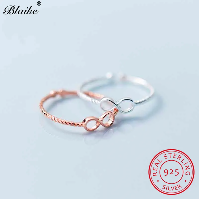 Кольцо Blaike из серебра 925 пробы для женщин в виде букв бесконечности 8 форм|Кольца| |