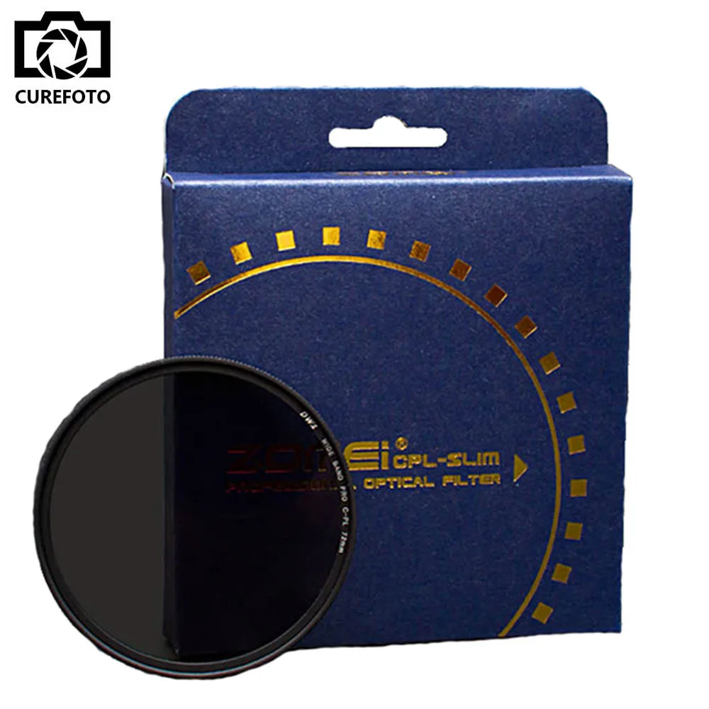 

Zomei 49/52/55/58/62/67/72/77/82/86 мм тонкий круговой поляризационный фильтр CPL для Nikon Canon Olympus Sony Pentax фильтр для объектива камеры