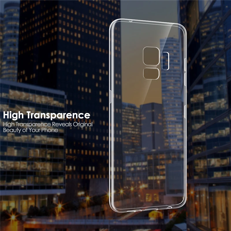 Qosea мягкий прозрачный чехол из ТПУ для samsung Galaxy S9 тонкий Силиконовый плюс защитный