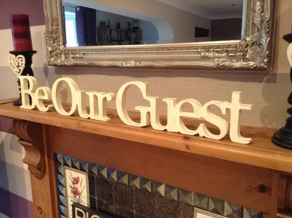 Деревянные Свадебные буквы-будьте нашим гостевым-12 см-грузинский