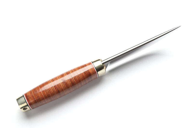 Волшебный пион D2 лезвие с фиксированным лезвием прямой нож кожаной ручкой футляр