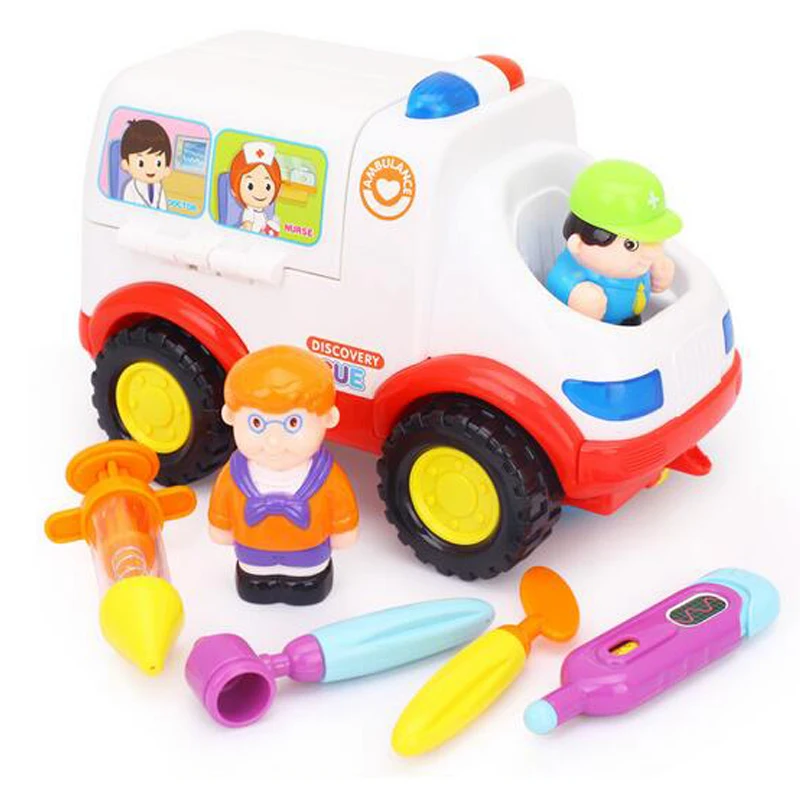 1:22 Pretend Doctor Ambulance Toy Car With Sound light Patient Medical Kit Inside with Lights Child education | Игрушки и хобби