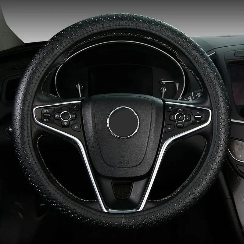 38 см чехол рулевого колеса автомобиля из натуральной воловьей кожи