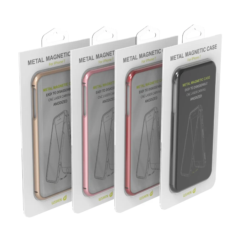 Магнитный чехол WSKEN X Bumper для iPhone 7 Plus 8 с откидной крышкой в аэрокосмической